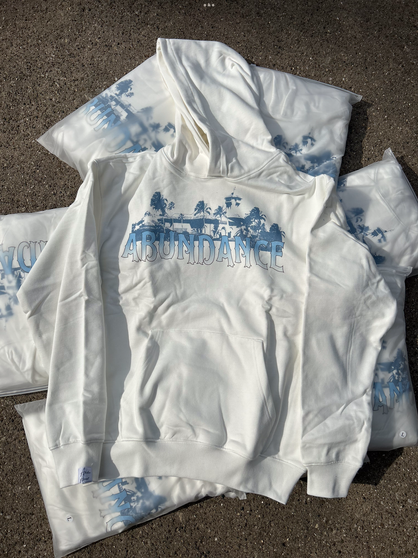 White Wash “Abundance” Hoodie